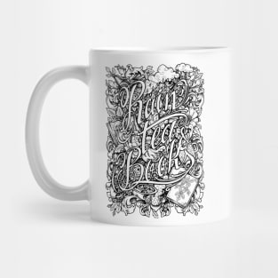 Rain, Tea & Books - Full version Mug